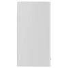 vidaXL Hanging Glass Cabinet Lyon High Gloss White 60x31x60 cm Engineered Wood