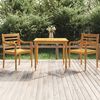 vidaXL 3 Piece Garden Dining Set Solid Wood Teak
