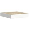 vidaXL Floating Wall Shelves 2 pcs Oak and White 23x23.5x3.8 cm MDF