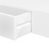 vidaXL Floating Wall Shelves with Drawers 2 pcs White 80 cm