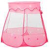 vidaXL Children Play Tent with 250 Balls Pink 102x102x82 cm