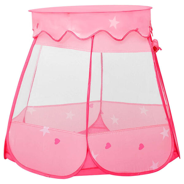 vidaXL Children Play Tent with 250 Balls Pink 102x102x82 cm