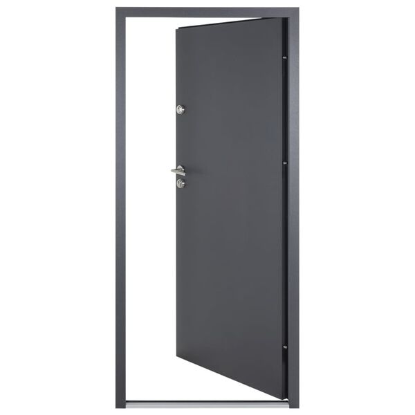 vidaXL Front Door Anthracite 110x207.5 cm Aluminium