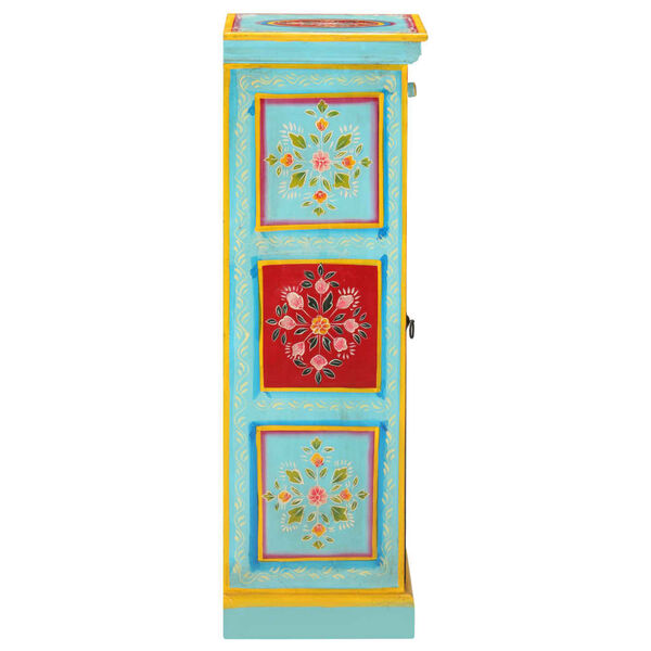 vidaXL Hand Painted Highboard 40x30x90 cm Solid Mango Wood