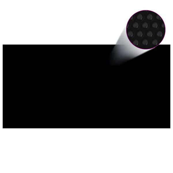 vidaXL Floating PE Solar Pool Film 1200x600 cm Black and Blue