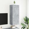 vidaXL TV Wall Cabinet Concrete Grey 40.5x30x102 cm Engineered Wood