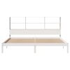 vidaXL Bookcase Bed without Mattress White 200x200 cm Solid Wood Pine