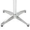 vidaXL Garden Table Silver 80x80x70 cm Aluminium