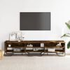 vidaXL TV Cabinet Smoked Oak 180x34x41 cm Engineered Wood