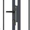vidaXL Fence Gate with Spear Top Black 305x150 cm Powder-coated Steel