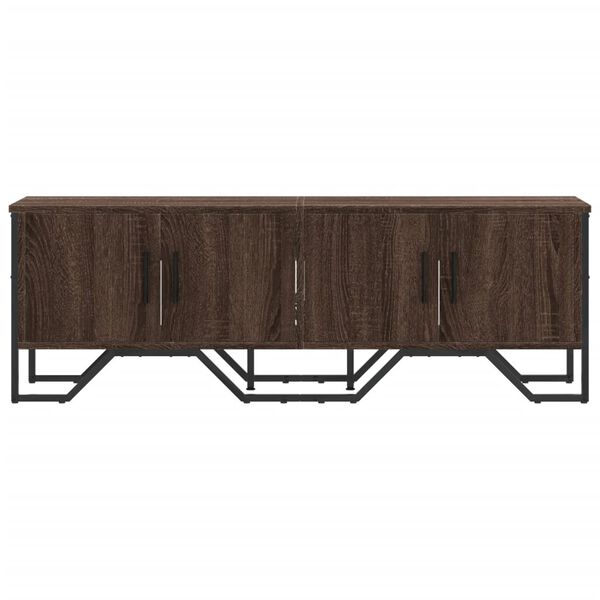 vidaXL TV Cabinet Brown Oak 122x34x41 cm Engineered Wood