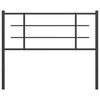 vidaXL Metal Replace Headboard Black 107 cm
