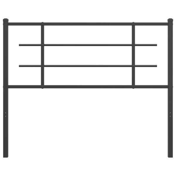 vidaXL Metal Replace Headboard Black 107 cm