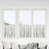 vidaXL Window Films 4 pcs Frosted Bamboo Pattern PVC