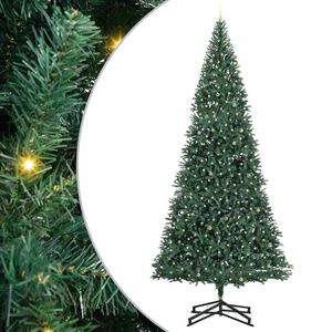 vidaXL Artificial Pre-lit Christmas Tree with Ball Set Green 500 cm
