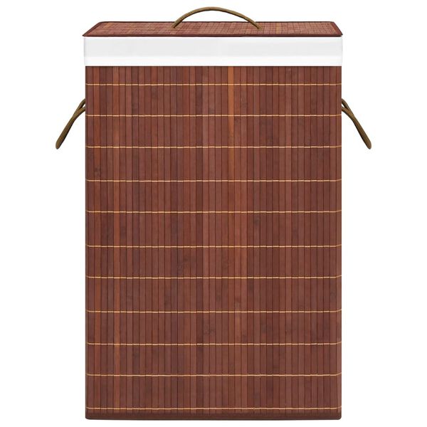 vidaXL Bamboo Laundry Basket Brown 72 L