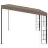 vidaXL Wall-mounted Gazebo 4x3 m Taupe Fabric