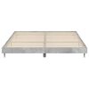 vidaXL Bed Frame without Mattress Concrete Grey 120x200 cm