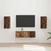 vidaXL TV Wall Cabinet Set Wall-mounted 4 pcs Old Wood Engineered Wood