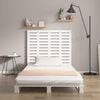 vidaXL Wall Headboard White 96x3x91.5 cm Solid Wood Pine