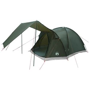 vidaXL Cabin Tent 4-Person Army green Polyester and Steel