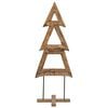 vidaXL Christmas Tree with Stand Brown 90 cm Solid teak wood