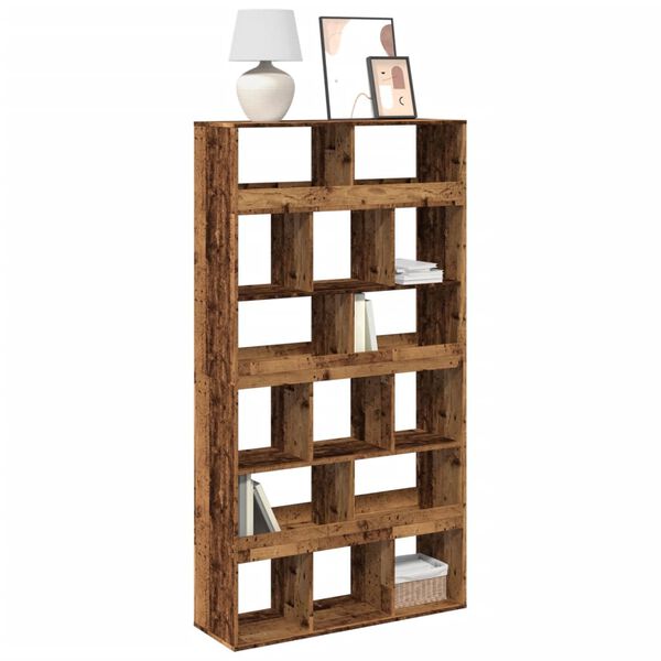 vidaXL Bookcase Old Wood 100x33x187.5 cm Engineered Wood