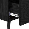 vidaXL Bedside Cabinet Black Oak 40 x 35 x 47.5 cm Engineered Wood