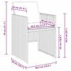 vidaXL Garden Dining Set 5 pcs Beige Poly Rattan