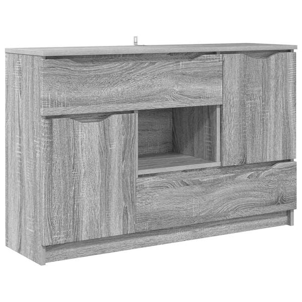 vidaXL Sideboard Grey Sonoma 100 x 30 x 65.6 Engineered Wood