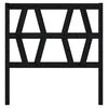 vidaXL Bed Headboard Black 96x4x100 cm Solid Wood Pine