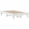 vidaXL Bed Frame without Mattress White 135x190 cm Double Solid Wood Pine