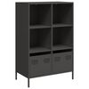 vidaXL Highboard&nbsp;Black 68x39x103.5 cm Steel