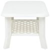 vidaXL Coffee Table White 90x60x46 cm Plastic