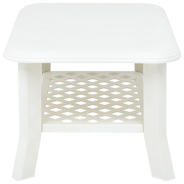vidaXL Coffee Table White 90x60x46 cm Plastic