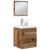 vidaXL Bathroom Furniture Set 2 pcs Old Wood Engineered Wood