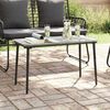 vidaXL Garden Table Black 80 x 40 x 45.5 cm Poly rattan