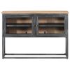 vidaXL Sideboard Grey 100x30x70 cm Solid Acacia Wood