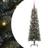 vidaXL Artificial Christmas Tree with 150 LEDs with Stand Green 150 cm