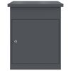 vidaXL Parcel Drop Box with Storage Anthracite 47.5 x 38 x 59 cm Steel