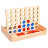 vidaXL 4 in a Row Game 24x15x4 cm Solid Wood
