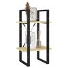 vidaXL 2-Tier Book Cabinet 40x30x70 cm Solid Pine Wood