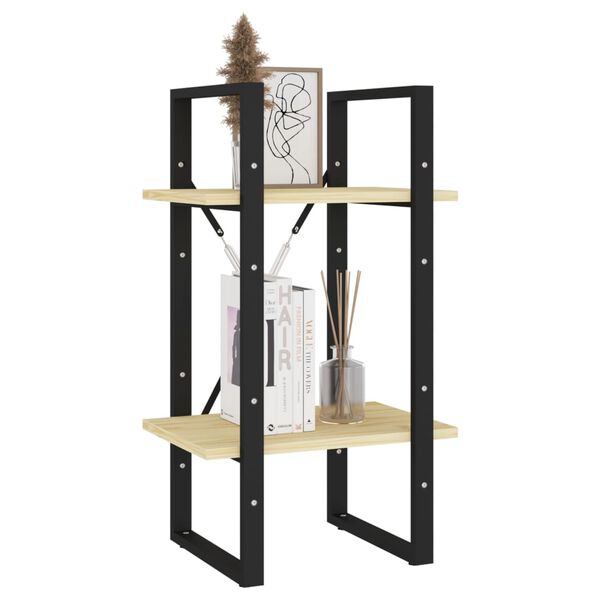 vidaXL 2-Tier Book Cabinet 40x30x70 cm Solid Pine Wood