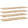 vidaXL Floating Shelves 4 pcs 160x40x2 cm Untreated Solid Wood Acacia