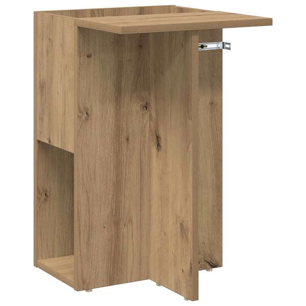 vidaXL End Table Artisan Oak 35 x 40 x 55 cm Engineered Wood