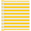 vidaXL Balcony Screen Yellow and White 120 x 200 cm
