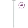 vidaXL Garden Plant Stakes 20 pcs Dark Green 61 cm Steel
