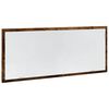 vidaXL LED Bathroom Mirror Smoked Oak 100x8.5x37 cm Engineered Wood