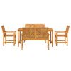 vidaXL Garden Dining Set 5 pcs Brown Solid acacia wood