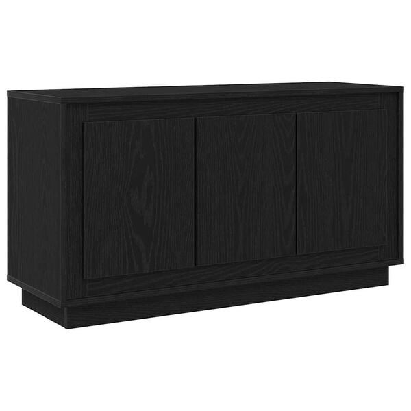vidaXL Sideboard Black Oak 102 x 35 x 55 cm Engineered Wood